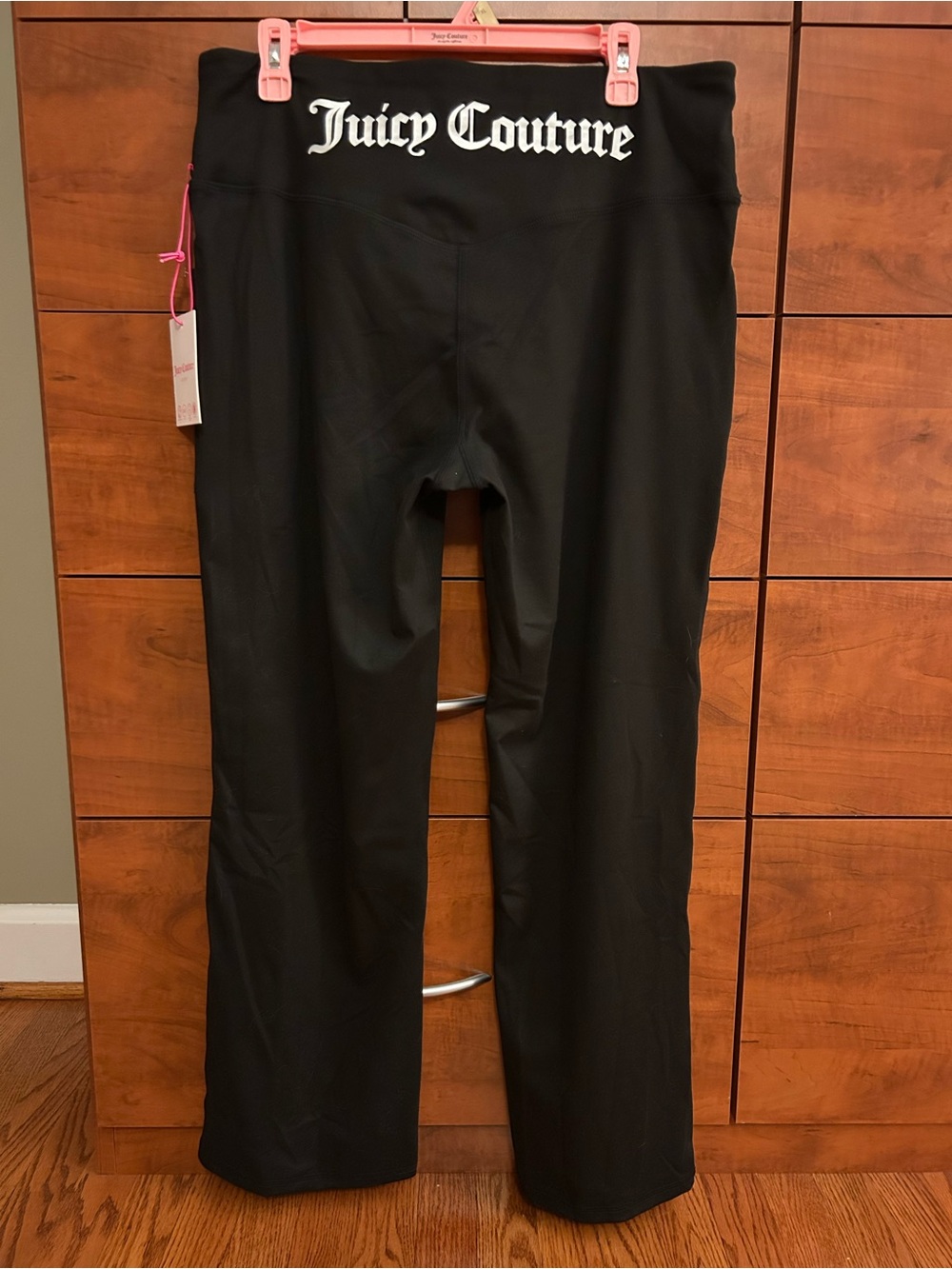 NWT Juicy Couture Black Flare Leggings XL Athleisure Yoga Pants
